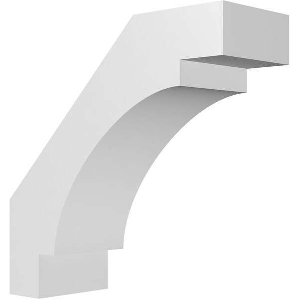 Ekena Millwork 3-in. W x 8-in. D x 8-in. H Merced Architectural Grade PVC Knee Brace BRCP03X08X08MRC - main